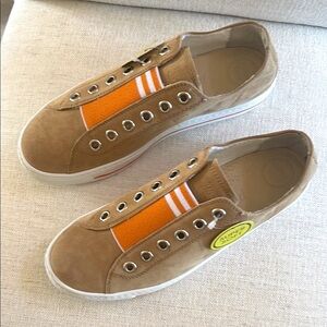 Paul Green Abby Sneaker. Dakar Orange. Size 8. Made in Austria. NWT.